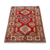 Kazak Rug Handmade red Medallion 2x4 ft