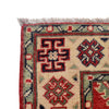 Kazak Rug Handmade red Medallion 2x4 ft