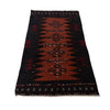 Table Sheet Area Rug Runner Handmade Multi Curvilinear 5'