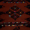 Table Sheet Area Rug Runner Handmade Multi Curvilinear 5'