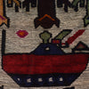 War Area Rug Handmade Ivory Tank 3x5 ft
