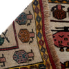 War Area Rug Handmade Ivory Tank + Helicopter 2x4 ft