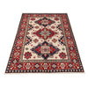 Kazak Rug Handmade Beige Medallion 4x7 ft