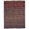 Laghari Kilim Area Rug Handmade Multi Geometric 4x7 ft