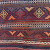 Laghari Kilim Area Rug Handmade Multi Geometric 4x7 ft