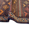 Laghari Kilim Area Rug Handmade Multi Geometric 4x7 ft