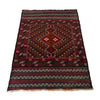 Baluchi Rug Handmade Brown Geometric 3x5 ft