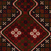 Baluchi Rug Handmade Brown Geometric 3x5 ft
