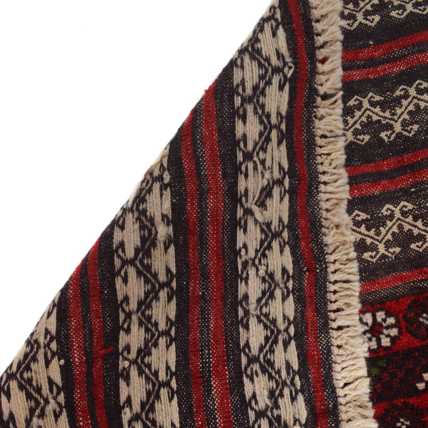 Baluchi Rug Handmade Brown Geometric 3x5 ft