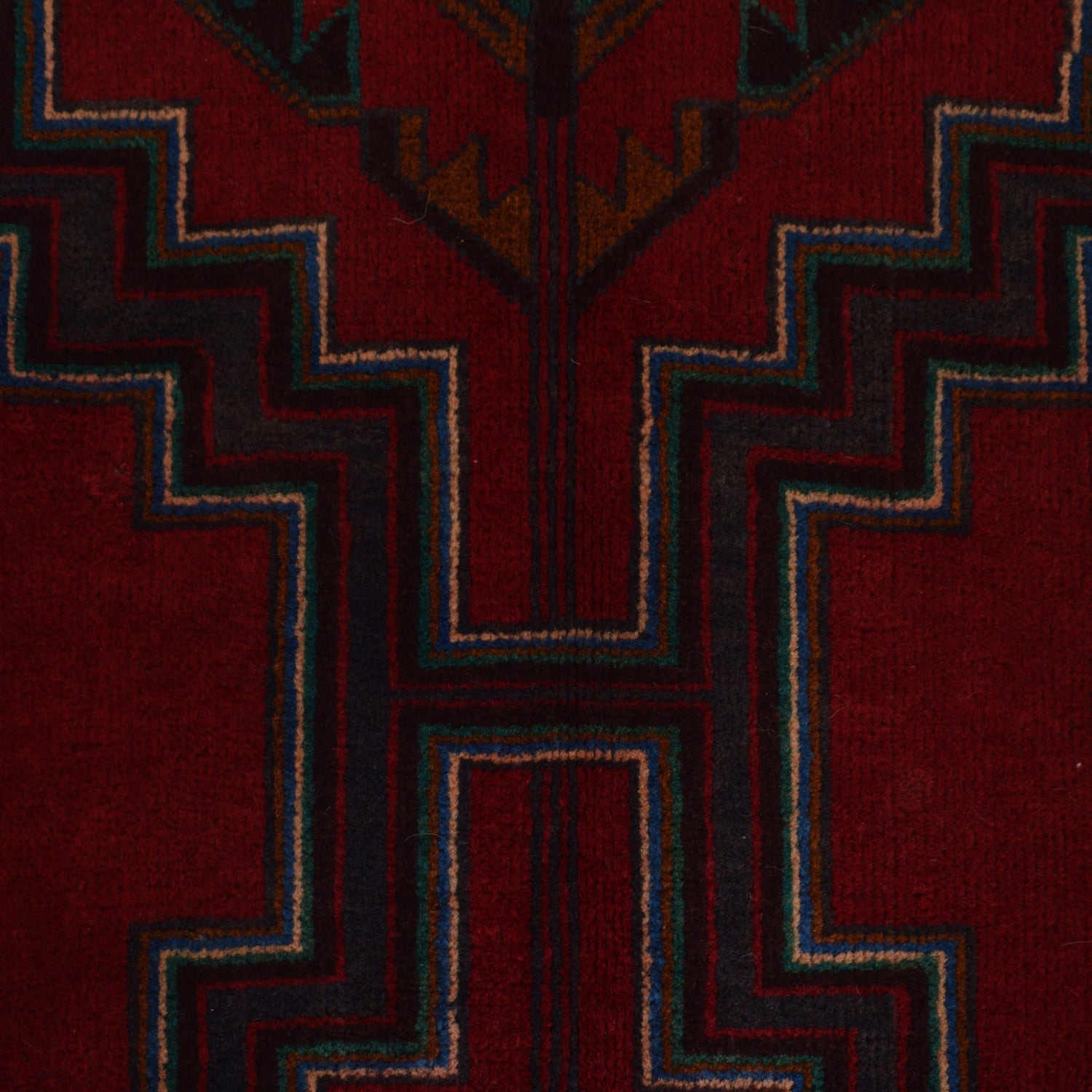 Baluchi Rug Handmade Multi Geometric 3x5 ft
