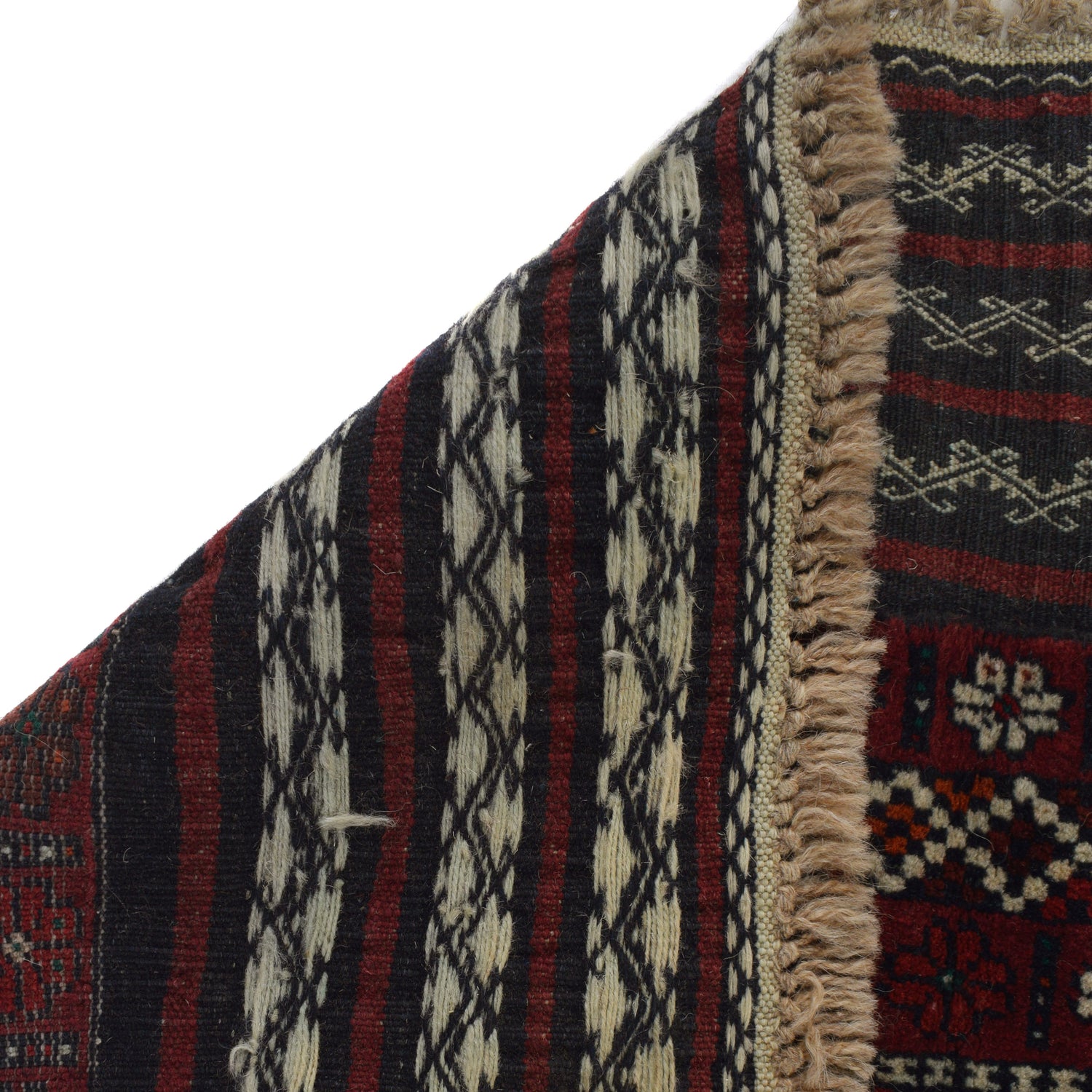 Baluchi Rug Handmade Multi Geometric 2x4 ft