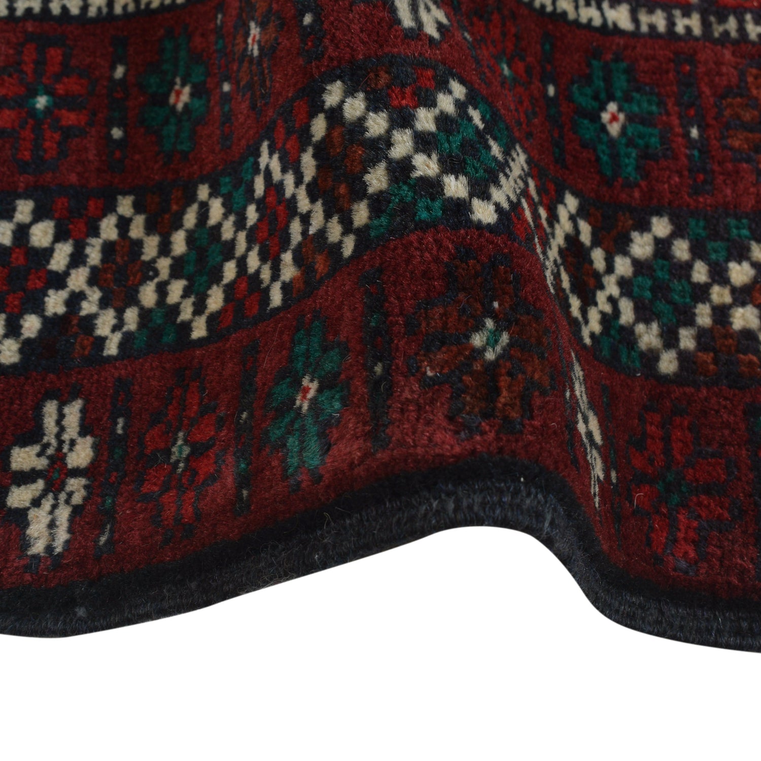 Baluchi Rug Handmade Multi Geometric 2x4 ft