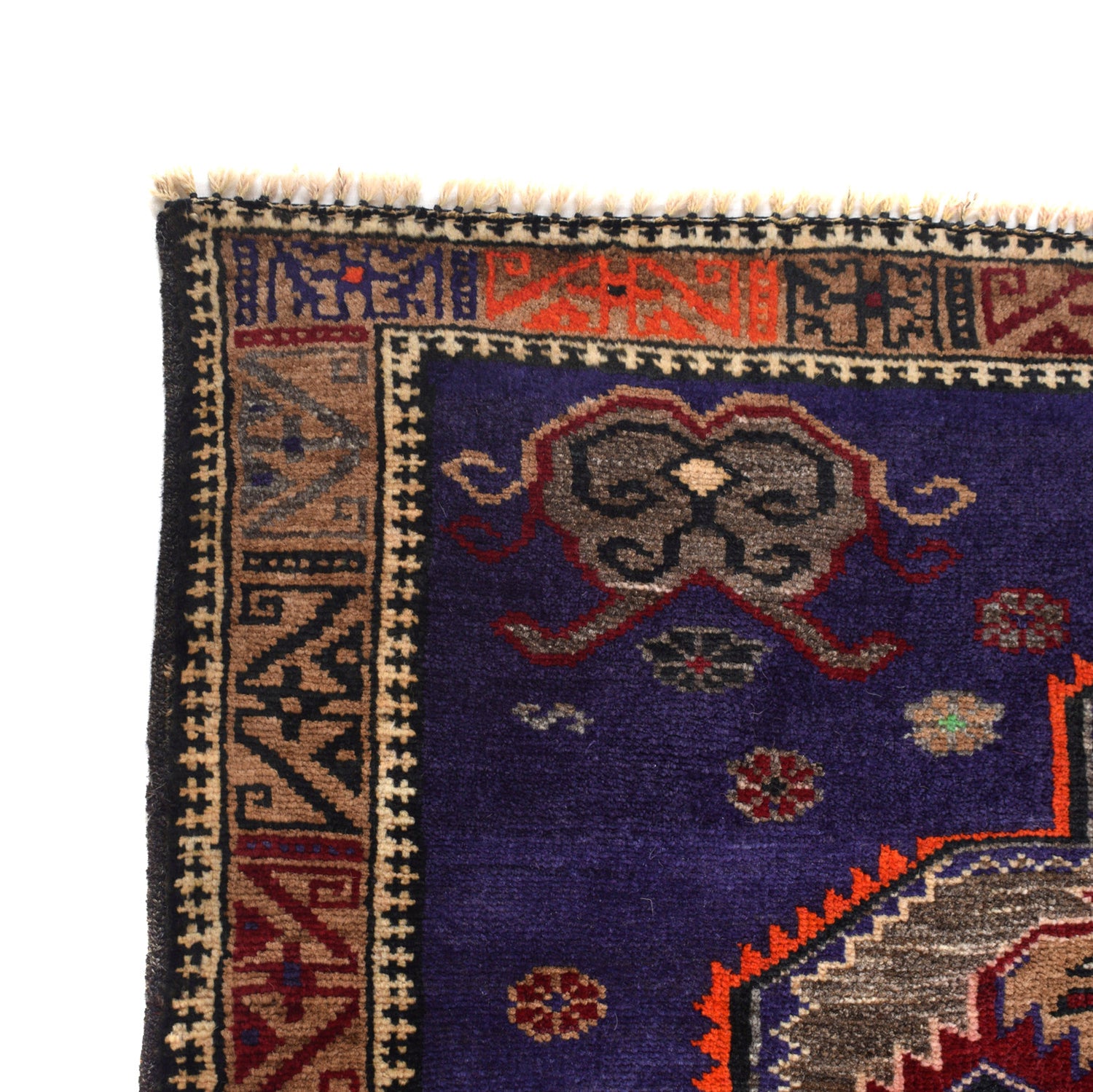 Baluchi Rug Handmade Multi Geometric 4x6 ft