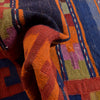 Maimana Kilim Area Rug Handmade Firebrick Floral 4x6 ft