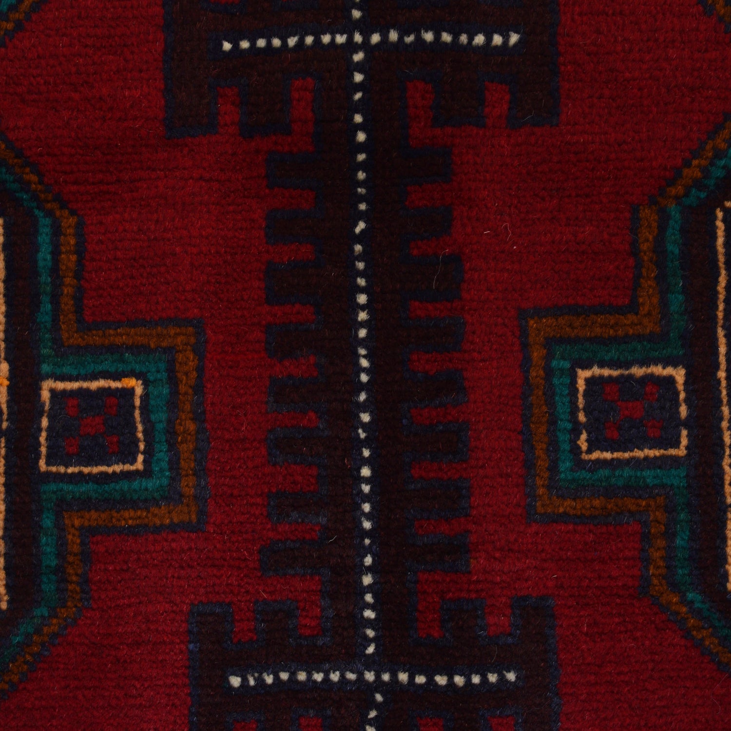 Baluchi Rug Handmade Red Geometric 3x5 ft