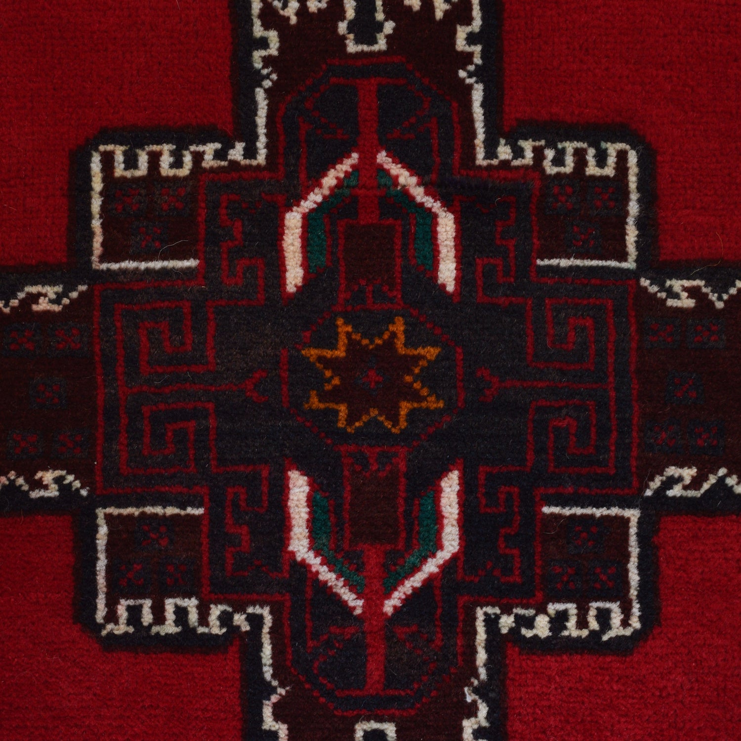 Baluchi Rug Handmade Red Geometric 3x5 ft