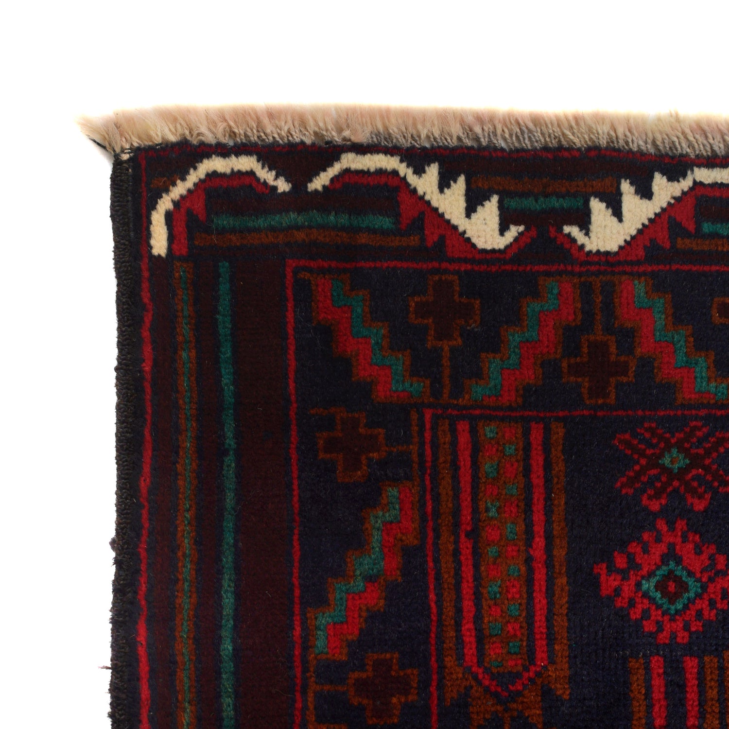 Baluchi Rug Handmade Multi Geometric 3x5 ft