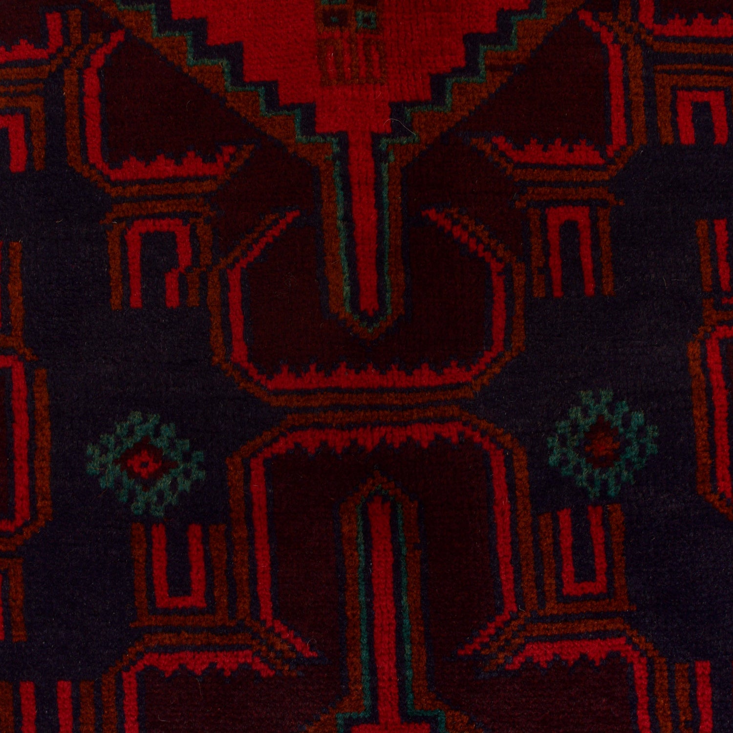 Baluchi Rug Handmade Multi Geometric 3x5 ft