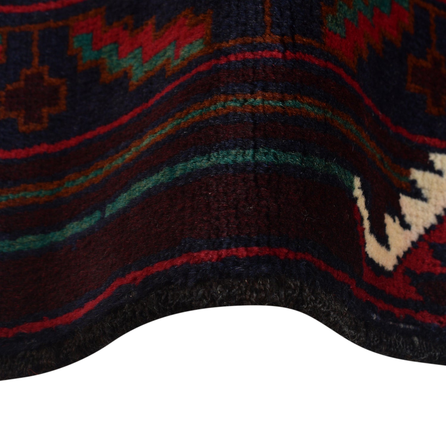 Baluchi Rug Handmade Multi Geometric 3x5 ft