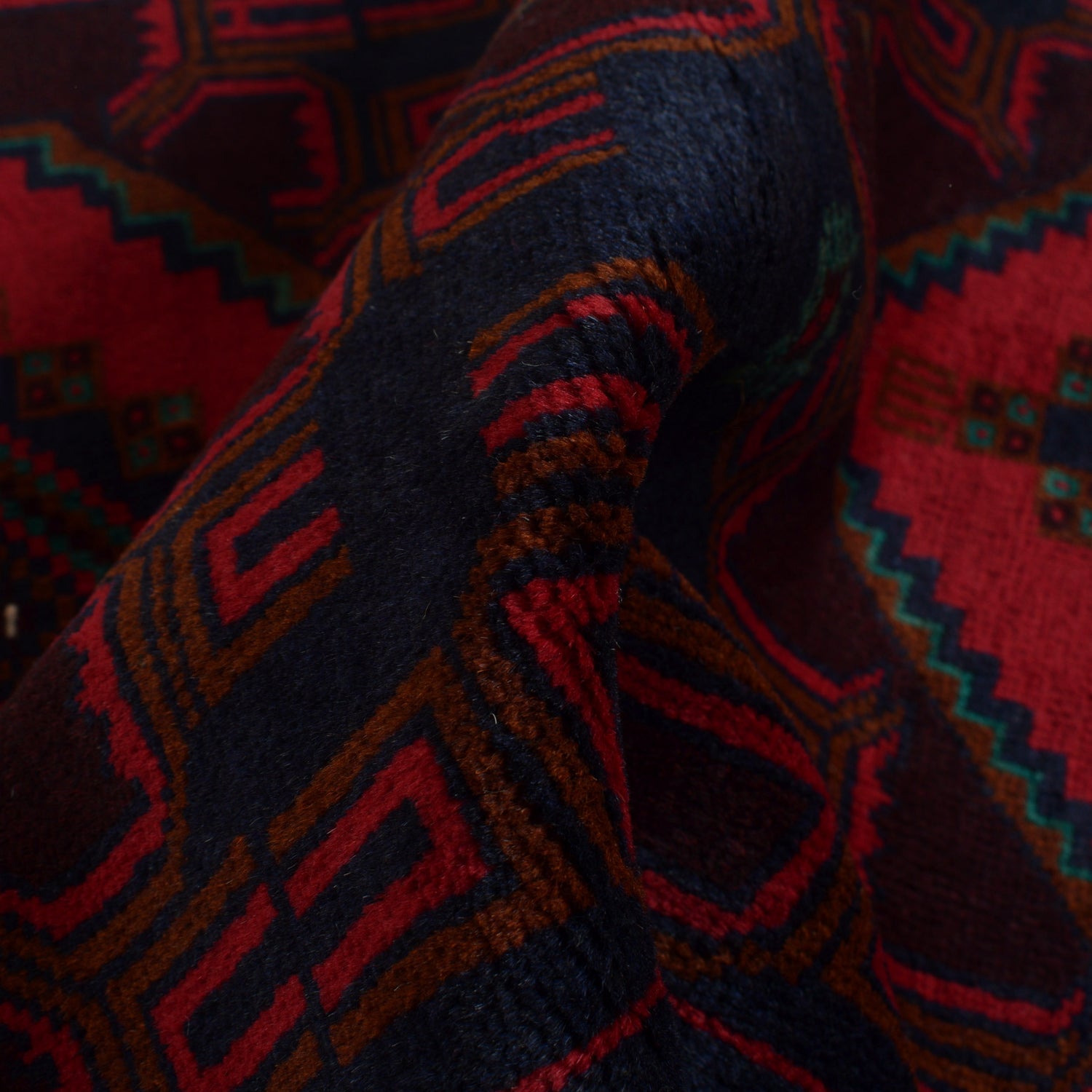 Baluchi Rug Handmade Multi Geometric 3x5 ft