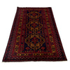 Baluchi Rug Handmade Blue Geometric 4x6 ft