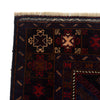 Baluchi Rug Handmade Multi Geometric 4x7 ft
