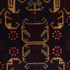 Baluchi Rug Handmade Multi Geometric 4x7 ft