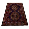 Baluchi Rug Handmade Blue Geometric 4x6 ft