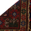 Baluchi Rug Handmade Blue Geometric 4x6 ft