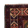 Baluchi Rug Handmade Blue Geometric 4x6 ft