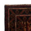 Baluchi Rug Handmade Multi Geometric 4x6 ft