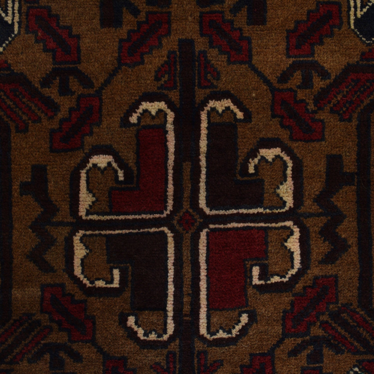 Baluchi Rug Handmade Multi Geometric 4x6 ft