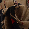War Area Rug Handmade Brown Tank + Helicopter 7x10 ft