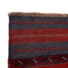 Mashwani Area Rug Runner Handmade Deep Red Geometric 8'
