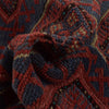 Mashwani Area Rug Runner Handmade Deep Red Geometric 8'