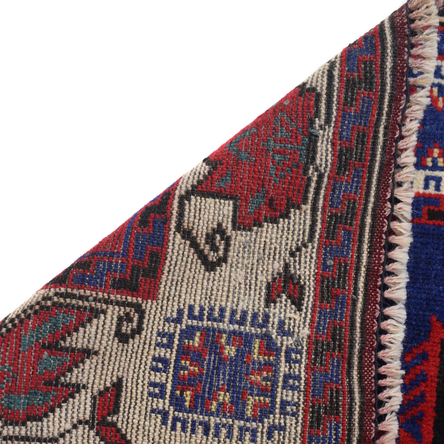 Baluchi Rug Handmade Multi Geometric 4x6 ft