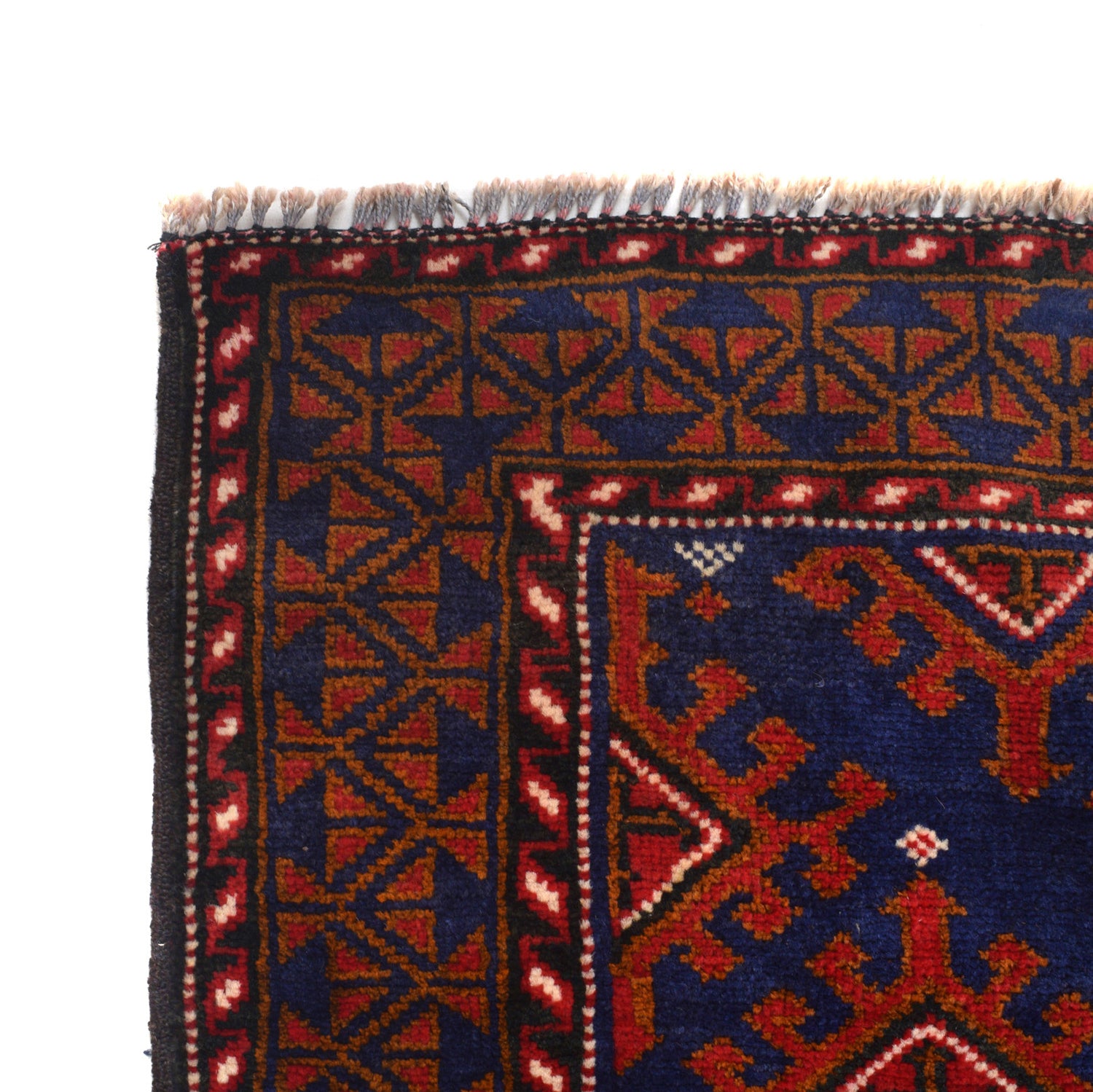 Baluchi Rug Handmade Multi Geometric 4x6 ft