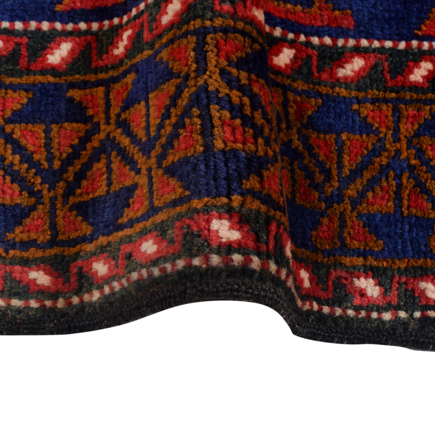 Baluchi Rug Handmade Multi Geometric 4x6 ft
