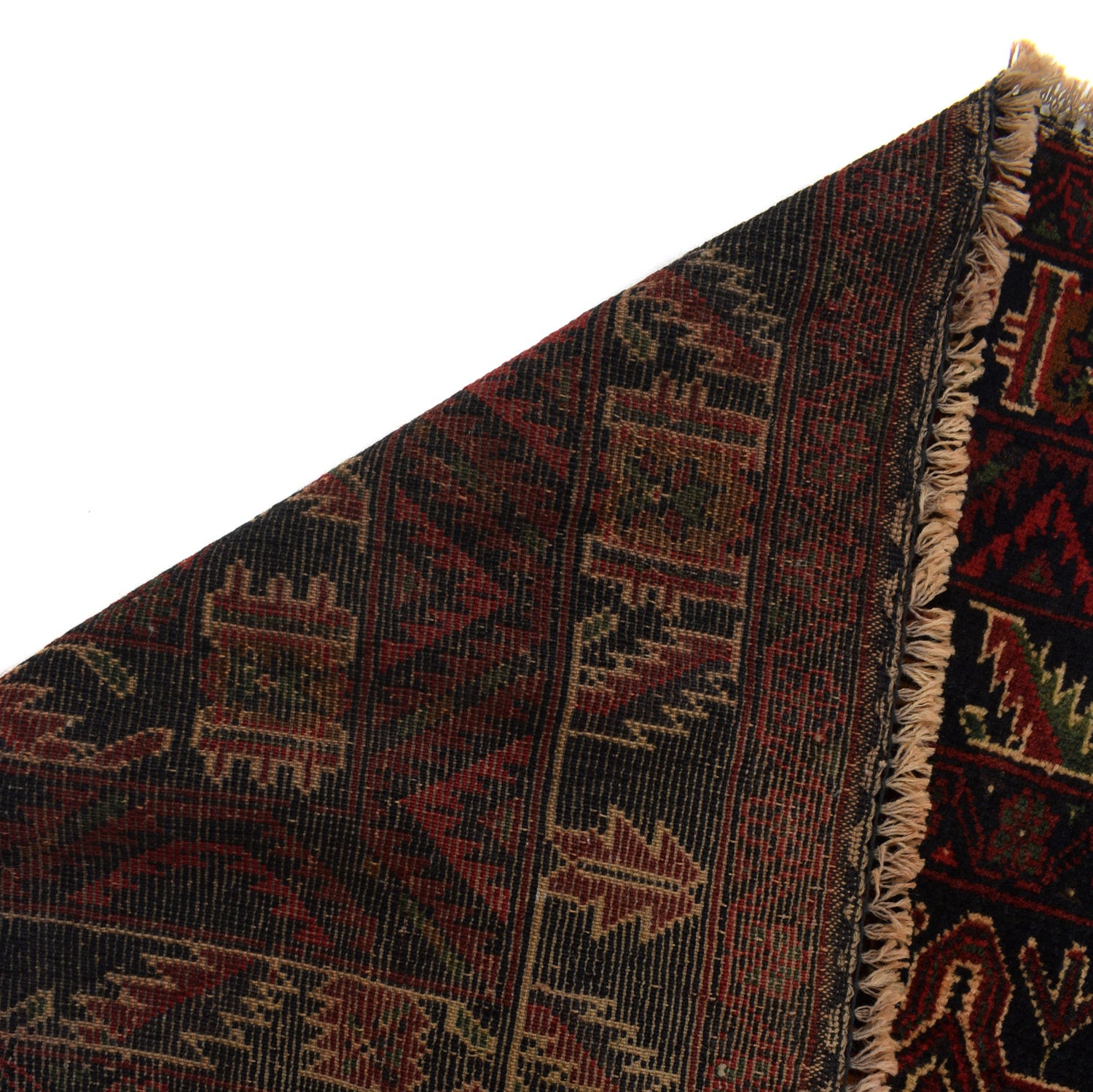 Baluchi Rug Handmade Multi Geometric 4x6 ft