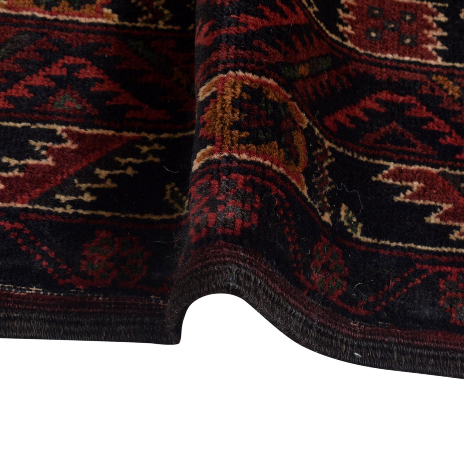 Baluchi Rug Handmade Multi Geometric 4x6 ft