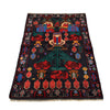 Baluchi Rug Handmade Multi Geometric 3x5 ft
