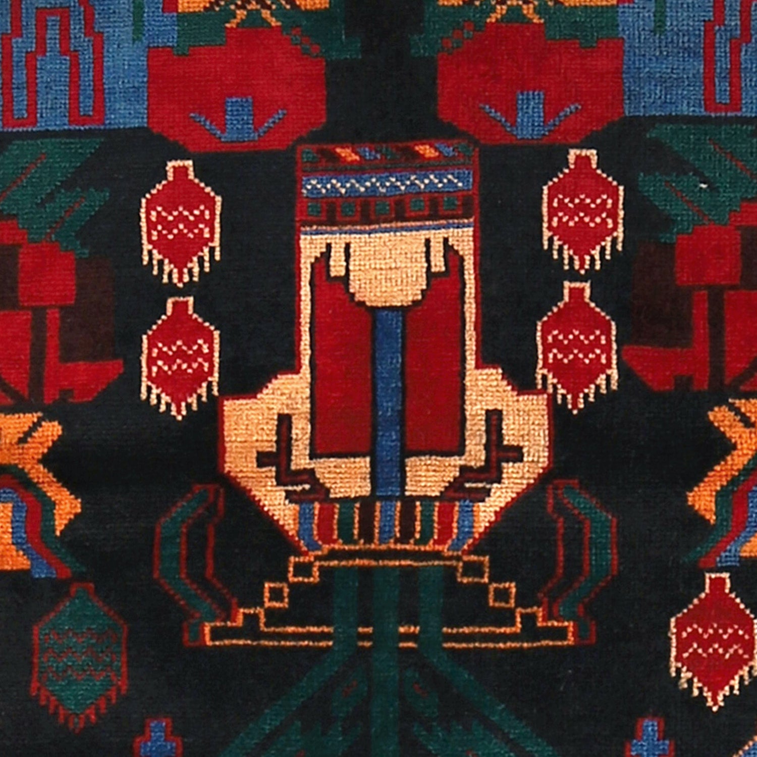 Baluchi Rug Handmade Multi Geometric 3x5 ft