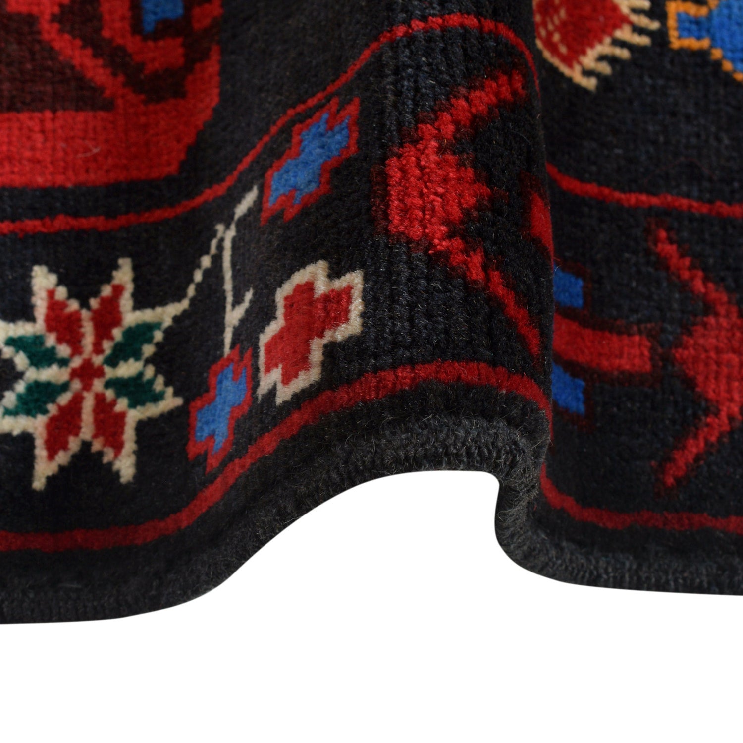 Baluchi Rug Handmade Multi Geometric 3x5 ft