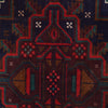 Baluchi Rug Handmade Multi Geometric 3x5 ft