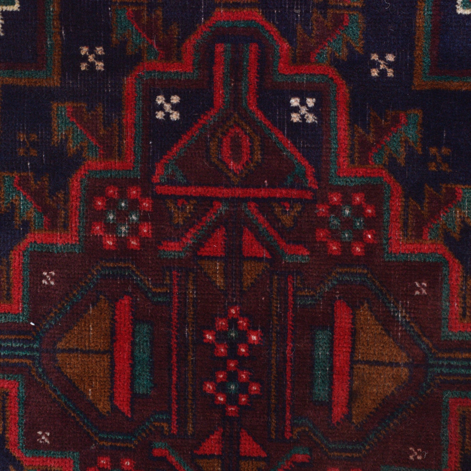 Baluchi Rug Handmade Multi Geometric 3x5 ft