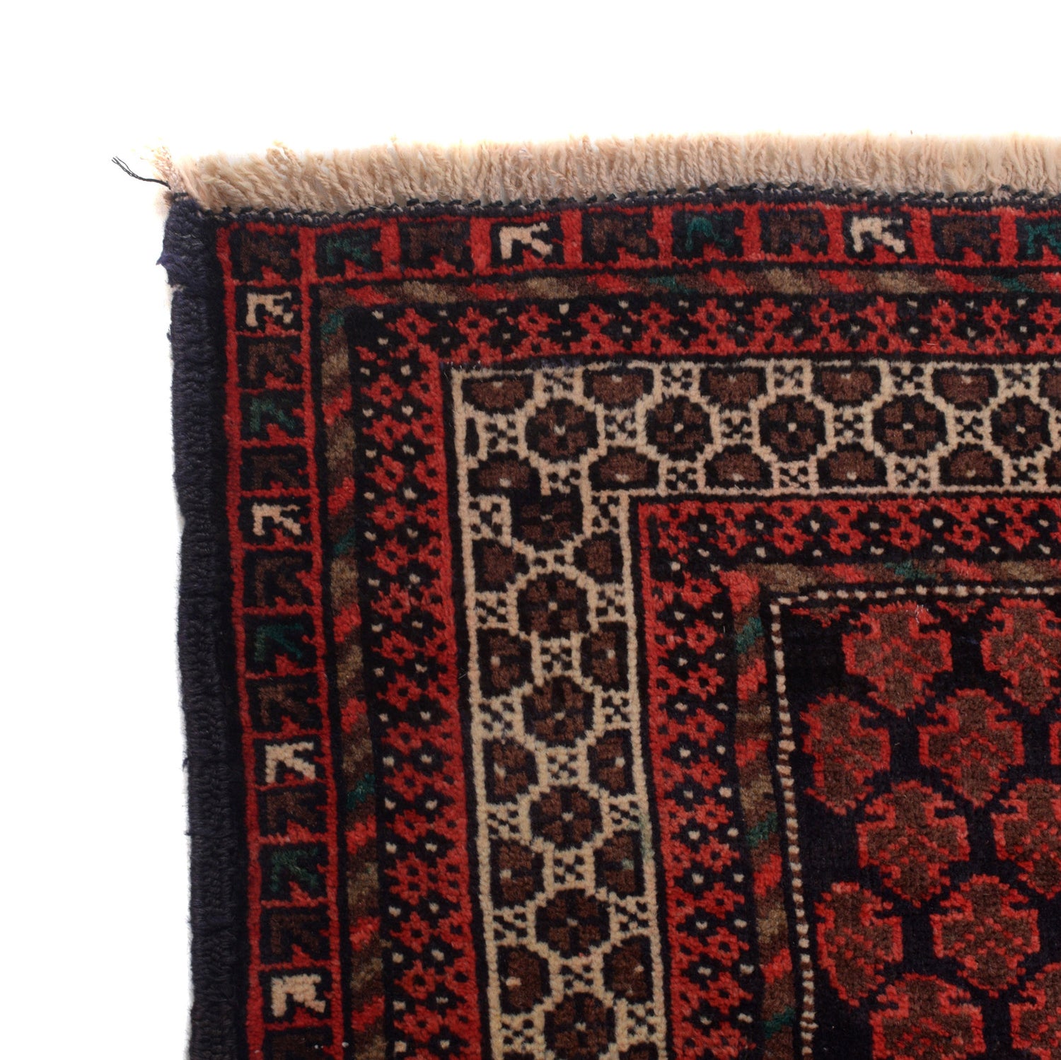 Baluchi Rug Handmade Red Prayer Design 2x4 ft