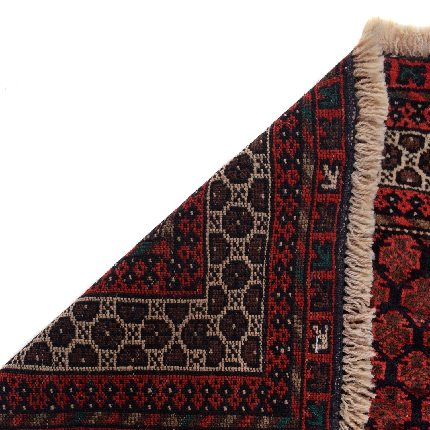 Baluchi Rug Handmade Red Prayer Design 2x4 ft