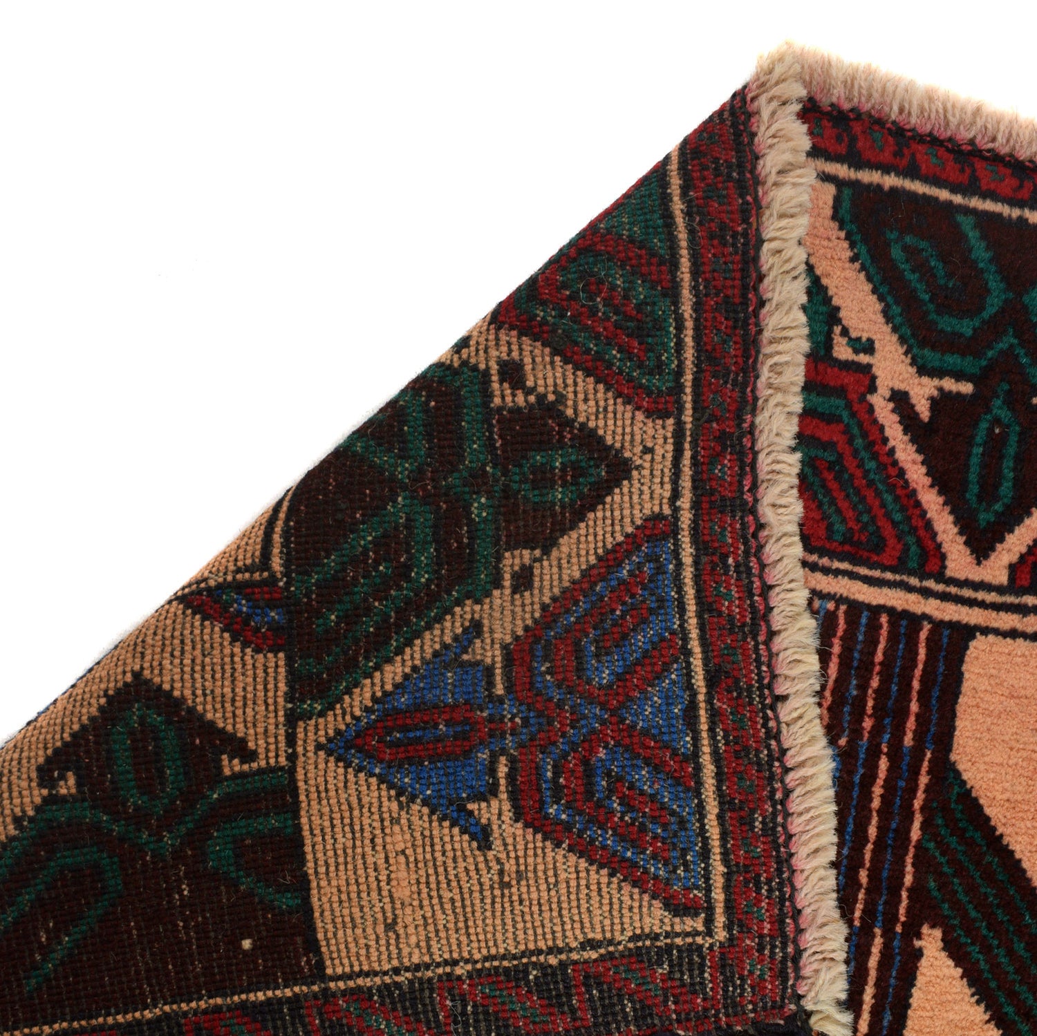 Baluchi Rug Handmade Multi Geometric 3x5 ft