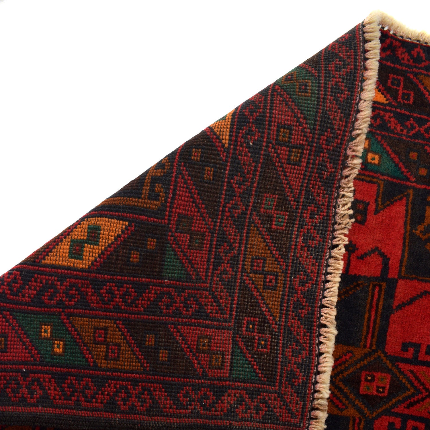 Baluchi Rug Handmade Multi Geometric 3x5 ft