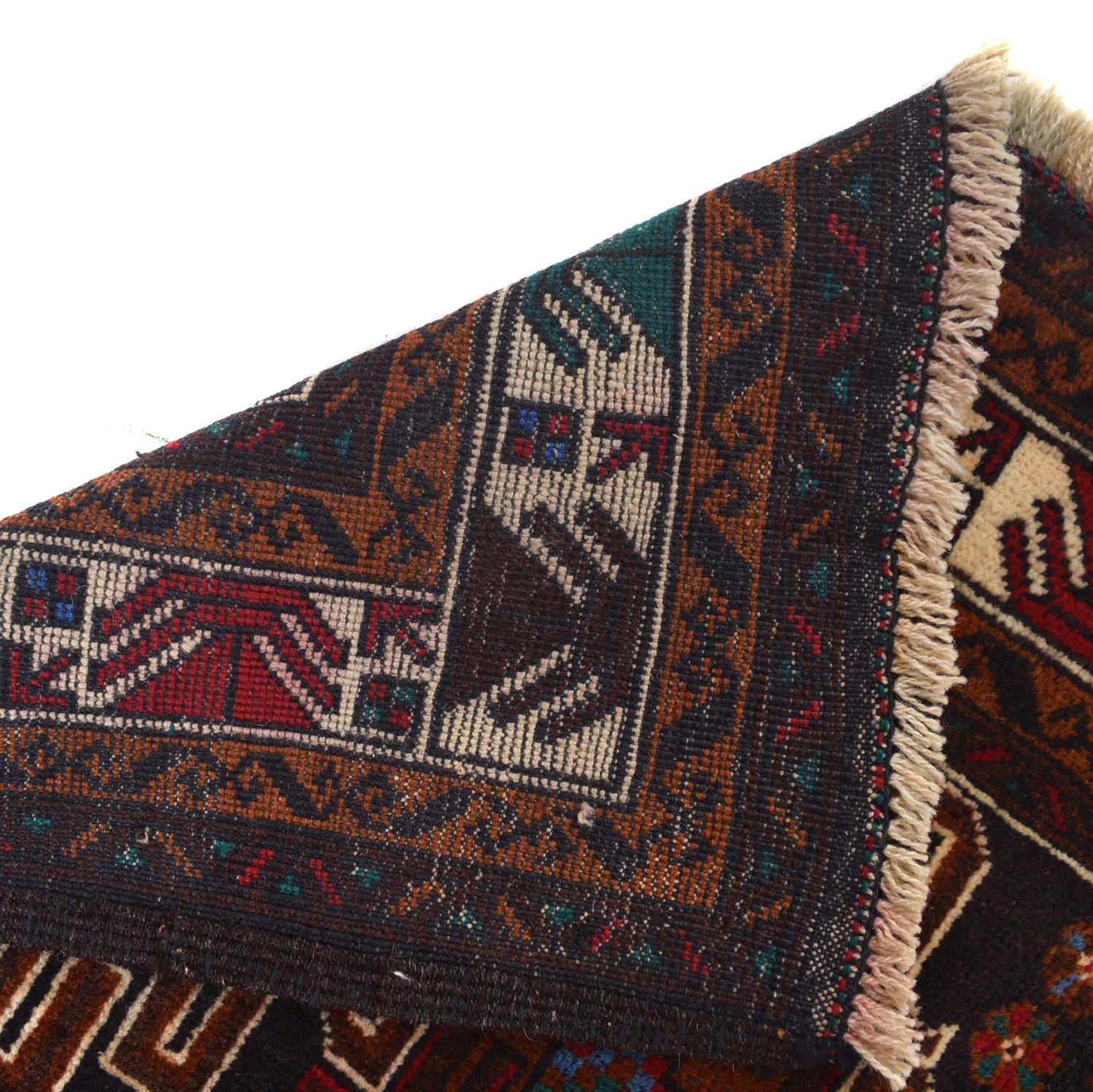 Baluchi Rug Handmade Multi Geometric 3x5 ft